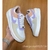 TENNIS CINZA BRANCO COM LIBRAÇÃO DE BLOCO ROSA - comprar online