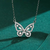 Colar Liora – Borboleta em Prata 925 com Zircônias - Vivenza