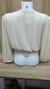 Cropped de tule acetinado com fios dourado - comprar online