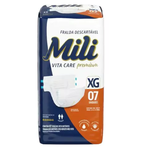 Fralda Adulto Mili VITA Care Premium XG 7Un