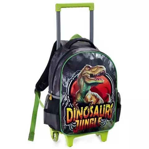 Mochila de Carrinho Denlex Dinossauro Jungle 16"