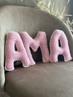 Letras a crochet. en internet