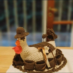 Gallina huevera a crochet