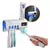Higiene bucal 2 en 1: Esterilizador de cepillos con dispensador de pasta dental blanco