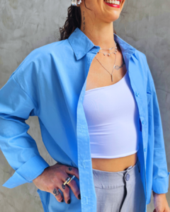 Camisa Camila Azul na internet