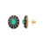 Brinco Fusion Glow - Dourado Esmeralda