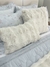 Capa Almofada Baguete Peles - Off White - 30cm x 50cm - Zurique - Loja Da Família Blumenau