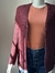 Cardigan Tricot Bella Vinho - comprar online
