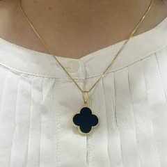 COLAR INSPIRAÇÃO VAN CLEEF BLACK 18K - comprar online