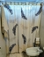 Cortina de baño hoja de parra