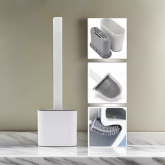 Cepillo Escobilla de Silicona Limpia Inodoros con base - Hogar Smart 