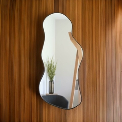 Espejo Deco Modelo Dalí 120 x 60 cm - Negro - Blanco - Dorado - Hogar Smart 