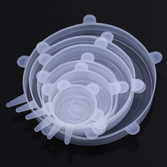 Set de 6 Tapas de Silicona Ajustables - comprar online