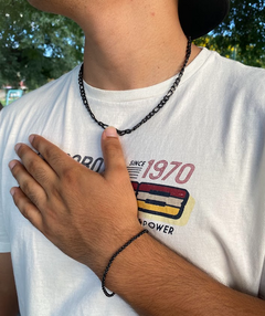 Pulsera cadena negra