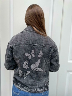 Campera de jean GRIS - comprar online