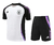Kit Treino Manga Curta Tracksuit - Seleção da Alemanha - Adidas - Branca c/ detalhes Preto e Roxo