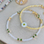 Pulseira Cristais Canutilhos Quadrados na internet