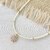 Colar Pedras Zircônia Flor Navete Pendurada - comprar online