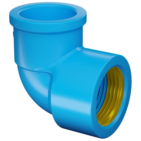 JOELHO 90º AZUL 20 SOLDAVEL X 1/2 BUCHA LATÃO FORTLEV