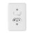 INTERRUPTOR 1 TECLA COM TOMADA 10A STYLUS
