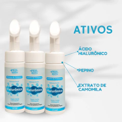 MOUSSE DE LIMPEZA | ÁCIDO HIALURÔNICO | PARA PELES ÓLEOSAS, ACNEICAS E COM TEXTURA na internet