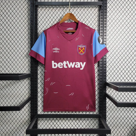 Camisa West Ham Umbro 23/24 Masculina - Vermelho