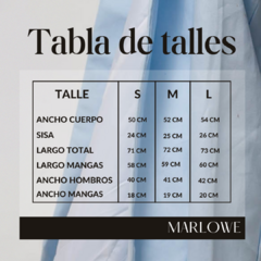 Blazer Dido Celeste Pastel - tienda online