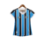 Camisa Grêmio Away I 23/24 - Torcedor Umbro Feminina - Azul com listras pretas e brancas - comprar online