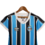 Camisa Grêmio Away I 23/24 - Torcedor Umbro Feminina - Azul com listras pretas e brancas - comprar online