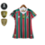 Camisa Fluminense 23/24 Away I - Feminina Umbro - Tricolor com patches libertadores