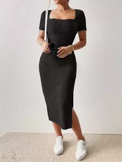 Vestido Gola Quadrada