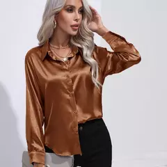 Blusa Manga Longa Cetim - FullFit