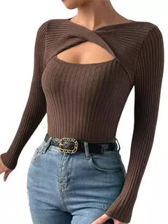 Camiseta Manga Longa oco