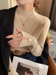 Imagem do Camiseta Manga Longa Pullovers com Botões