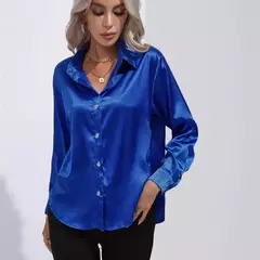 Blusa Manga Longa Cetim - comprar online