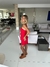 Short Bela em linho vermelho - comprar online