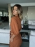Mini saia em crepe bronze - comprar online
