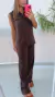 Conjunto em Tricot Chocolate na internet