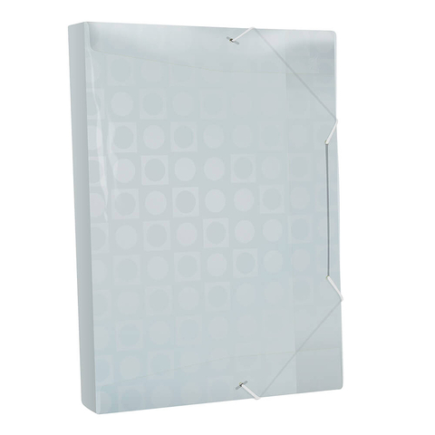 Pasta Plástica Fosca Aba 3cm com Elástico Vision Cristal - DAC