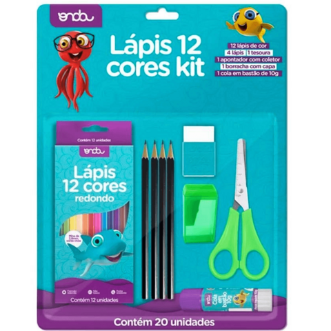 Kit Escolar Infantil Completo Menina e Menino