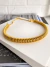 Colar Choker Aro folheada a ouro e a prata trabalhado 5 mm na internet