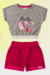 Conjunto Infantil Feminino Blusa + Short na internet