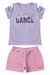 Conjunto Infantil Blusa Meia Malha + Short Moletinho