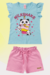 Conjunto Infantil Feminino Blusa + Short na internet