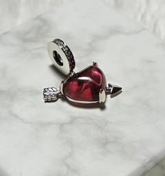 Charm Corazon FLECHA - Plata 925 en internet