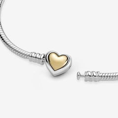 Pulsera Corazon GOLD - Plata 925 - comprar online