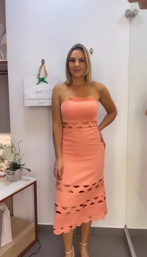 Vestido vazado Livia