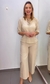 Calça pantacourt linho Gabi - comprar online