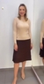 Saia Maria plissada Tricot