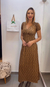 Vestido longo animal print - comprar online